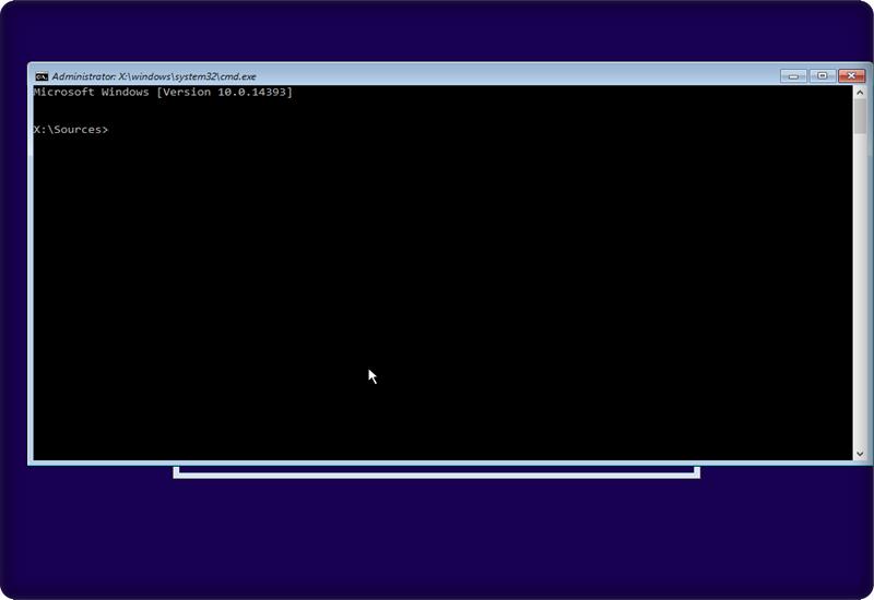 Windows 10 Password Reset Method With Command Prompt command screen