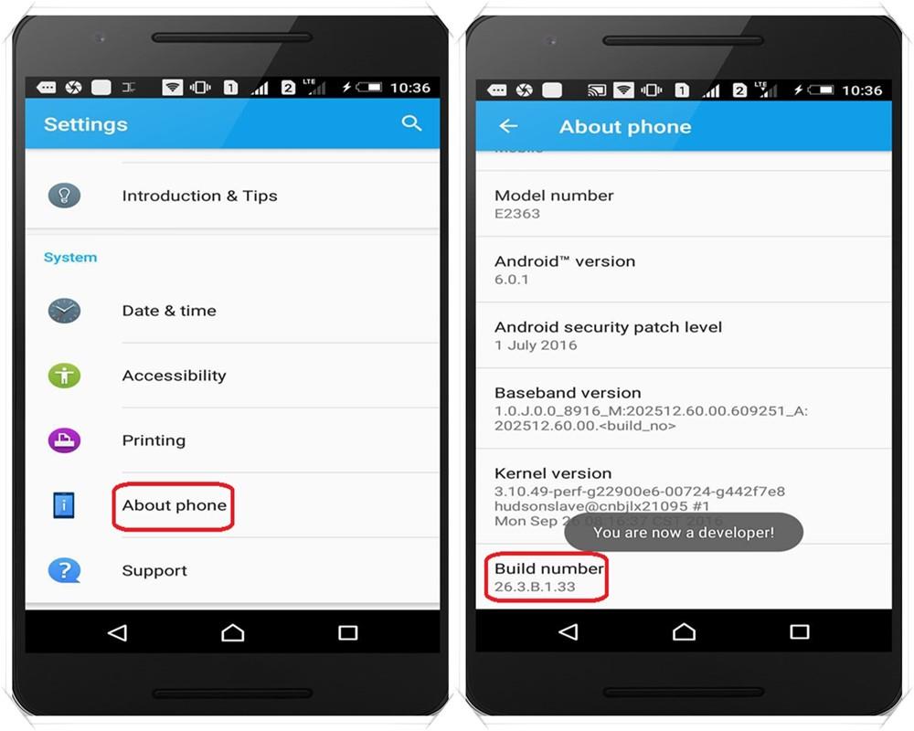 secret features of android operating system developer option activate