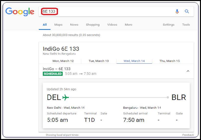 top 10 advanced google search tricks flight status