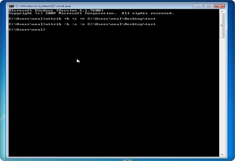 top 6 CMD tricks and tips hide folder with command1