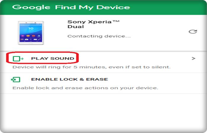 How To Find My Lost Phone With Google Android Device Manager play sound