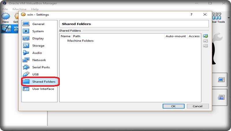 how to create virtualbox shared folder