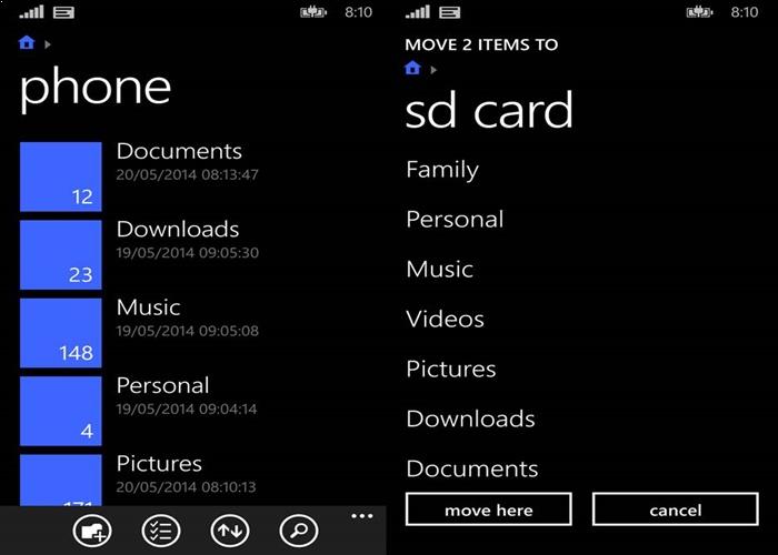 Best app for windows phone files app