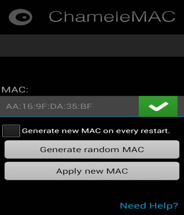 Change Mac Address in Android