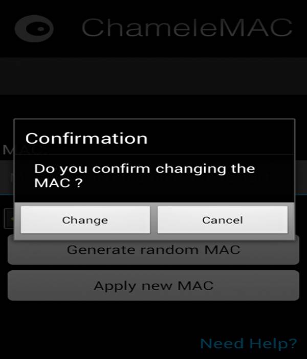 Change Mac Address in Android