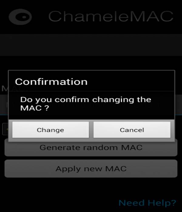 change mac address without android terminal emulator