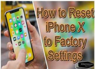 How to Reset iPhone X to Factory Settings