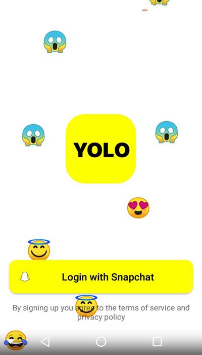 use yolo on snapchat