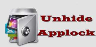 unhide Applock