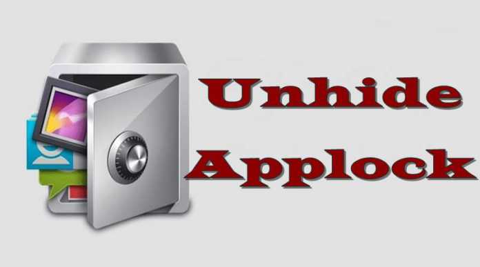 unhide Applock