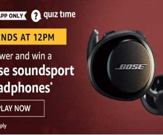 Amazon Bose Soundsport Quiz Answers