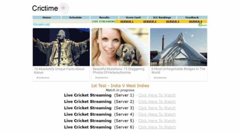 Crictime Live Cricket Streaming Live Ipl T20 Match Updates 2020