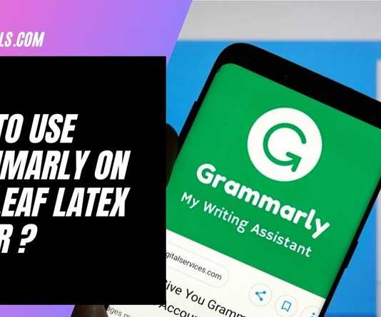 use Grammarly with Overleaf